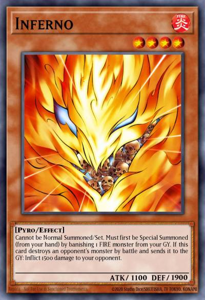 Inferno Common DR2-EN019 Dark Revelation Volume 2 Yugioh card