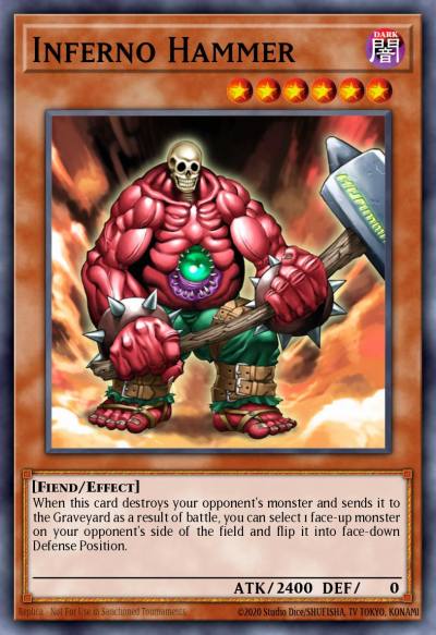 Inferno Hammer Super Rare CMC-EN002 Yu-Gi-Oh! Capsule Monster Coliseum promotional cards Yugioh card