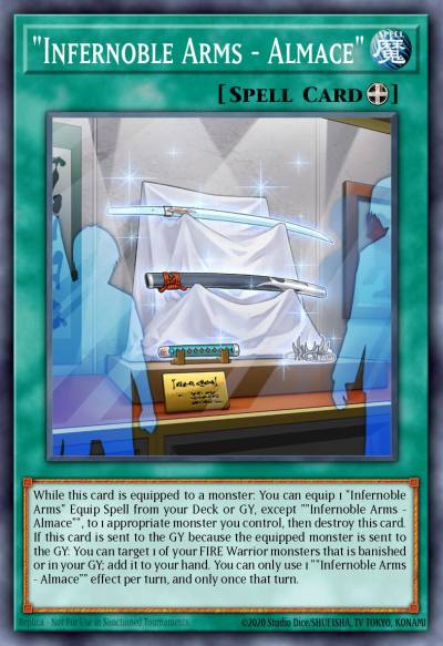 Infernoble Arms - Almace Quarter Century Secret Rare DUNE-EN056 Duelist Nexus Yugioh card