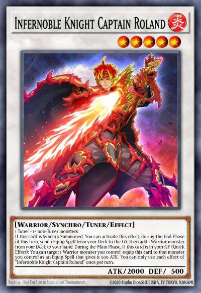 Infernoble Knight Captain Roland Super Rare MP21-EN126 2021 Tin of Ancient Battles Yugioh card