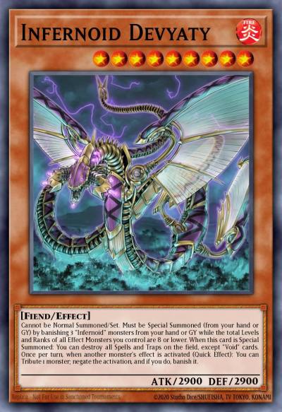 Infernoid Devyaty Ultra Rare BLLR-EN054 Battles of Legend Lights Revenge Yugioh card
