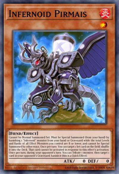 Infernoid Pirmais Secret Rare BLTR-EN067 Battles of Legend Terminal Revenge Yugioh card