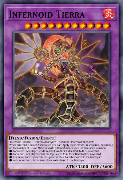 Infernoid Tierra Secret Rare BROL-EN082 Brothers of Legend Yugioh card