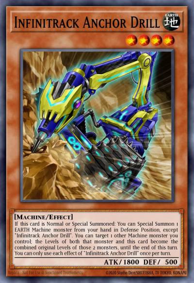 Infinitrack Anchor Drill Ultra Rare MP20-EN207 2020 Tin of Lost Memories Mega Pack Yugioh card
