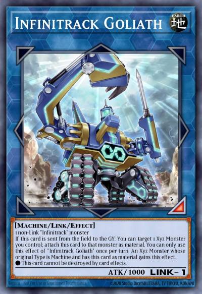 Infinitrack Goliath Ultra Rare MP20-EN215 2020 Tin of Lost Memories Mega Pack Yugioh card