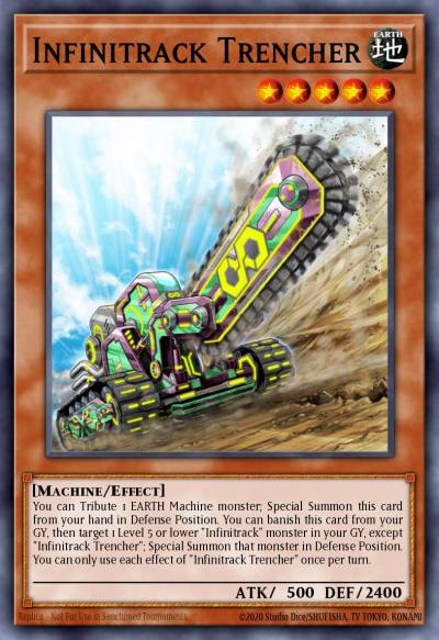 Infinitrack Trencher Super Rare MP20-EN210 2020 Tin of Lost Memories Mega Pack Yugioh card