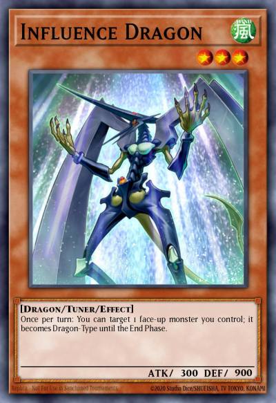 Influence Dragon Common GAOV-EN093 Galactic Overlord Yugioh card