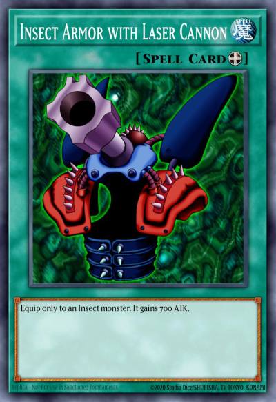 Insect Armor with Laser Cannon Super Rare NUMH-EN057 Number Hunters Yugioh card
