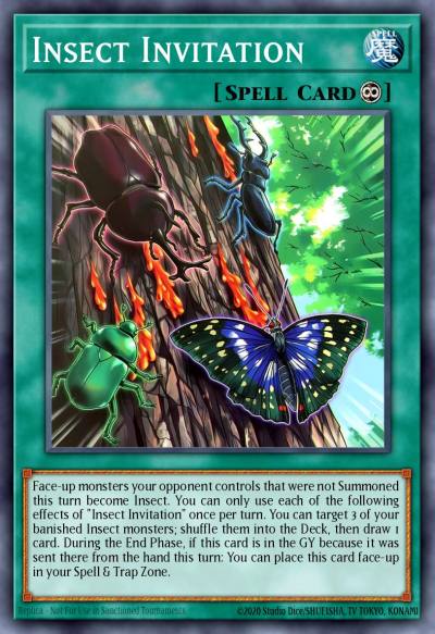 Insect Invitation Common ROTA-EN083 Rage of the Abyss Yugioh card