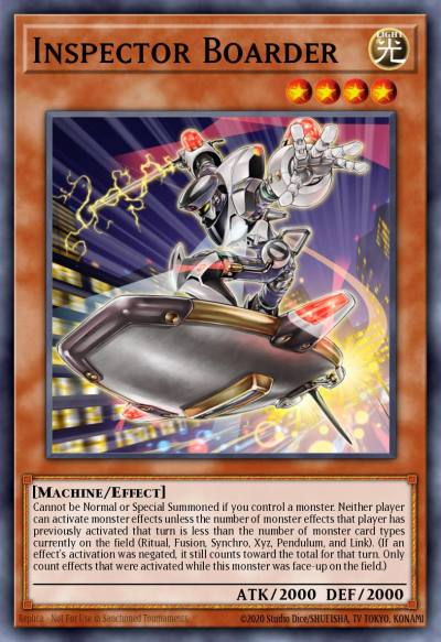 Inspector Boarder Secret Rare MP18-EN193 2018 Mega-Tin Mega Pack Yugioh card