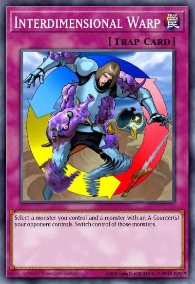 Interdimensional Warp Common GLAS-EN078 Gladiators Assault Yugioh card