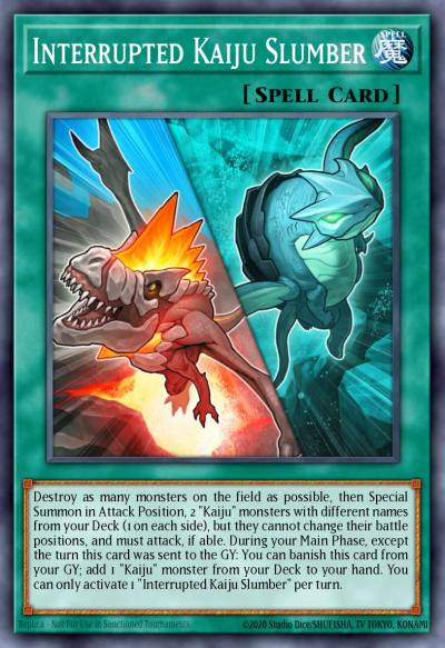 Interrupted Kaiju Slumber Common BLC1-EN103 Battles of Legend Chapter 1 Yugioh card
