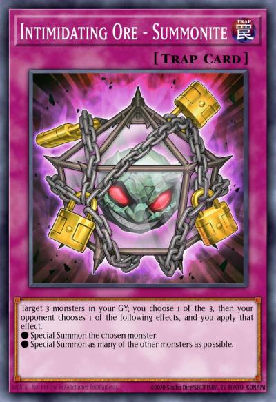 Intimidating Ore - Summonite Common MP24-EN334 25th Anniversary Tin Dueling Mirrors Yugioh card