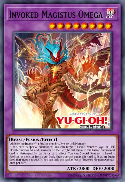 Invoked Magistus Omega Starlight Rare BPRO-EN100 Burst Protocol Yugioh card