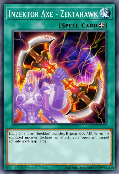 Inzektor Axe - Zektahawk Super Rare ORCS-EN000 Order of Chaos Yugioh card
