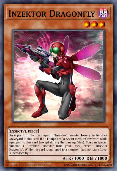 Inzektor Dragonfly Rare ORCS-EN020 Order of Chaos Yugioh card