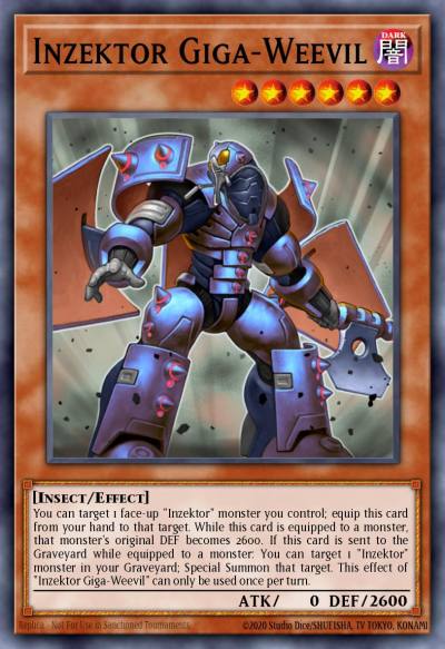 Inzektor Giga-Weevil Common ORCS-EN022 Order of Chaos Yugioh card
