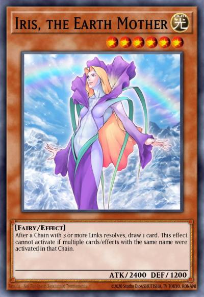 Iris the Earth Mother Rare CDIP-EN025 Cyberdark Impact Yugioh card
