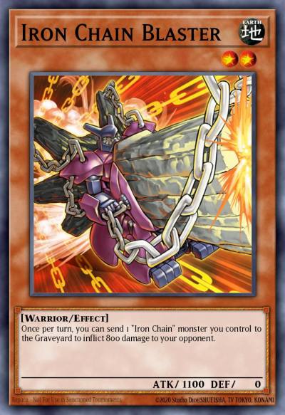 Iron Chain Blaster Common CSOC-EN019 Crossroads of Chaos Yugioh card