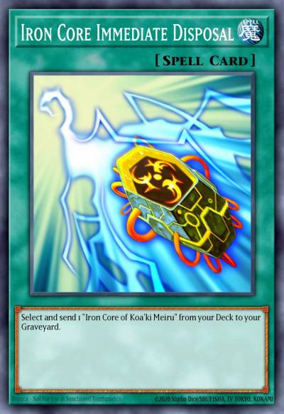 Iron Core Immediate Disposal Common RGBT-EN056 Raging Battle Yugioh card