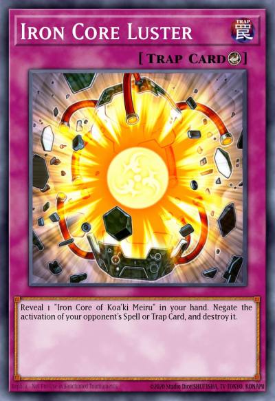 Iron Core Luster Common ANPR-EN074 Ancient Prophecy Yugioh card