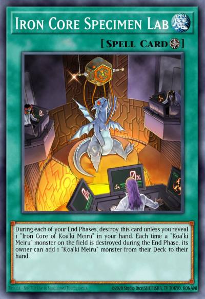 Iron Core Specimen Lab Super Rare ABPF-EN055 Absolute Powerforce Yugioh card