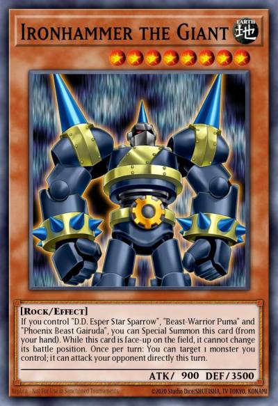 Ironhammer the Giant Duel Terminal Normal Parallel Rare DT07-EN054 Duel Terminal 7b Yugioh card