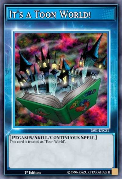 Its a Toon World Common SS01-ENCS1 Speed Duel Starter Decks Destiny Masters Yugioh card