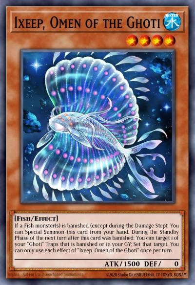 Ixeep Omen of the Ghoti Common DABL-EN086 Darkwing Blast Yugioh card