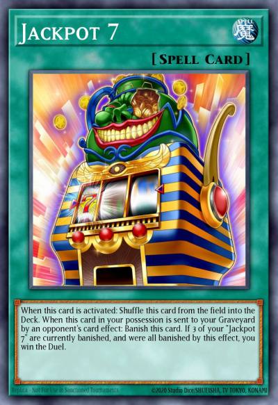 Jackpot 7 Short Print PRIO-EN068 Primal Origin Yugioh card