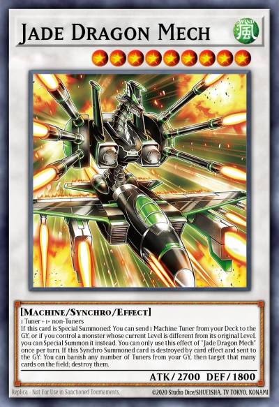 Jade Dragon Mech Super Rare BPRO-EN082 Burst Protocol Yugioh card
