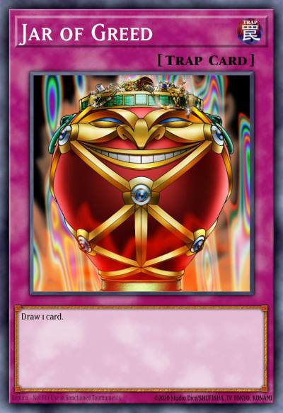 Jar of Greed Rare DB1-EN242 Dark Beginning 1 Yugioh card