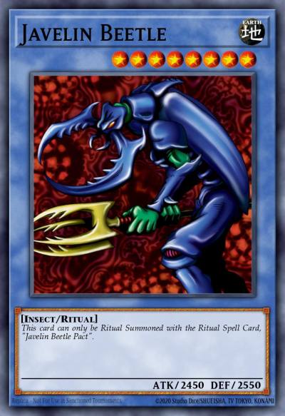 Javelin Beetle Secret Rare PP01-EN013 Premium Pack (TCG) Yugioh card