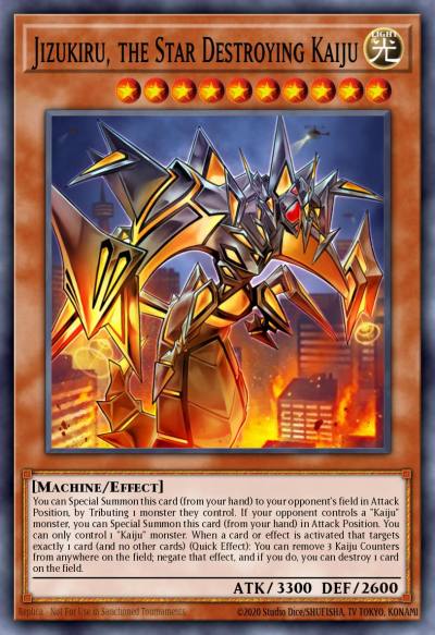 Jizukiru the Star Destroying Kaiju Rare MP16-EN235 2016 Mega-Tin Mega Pack Yugioh card