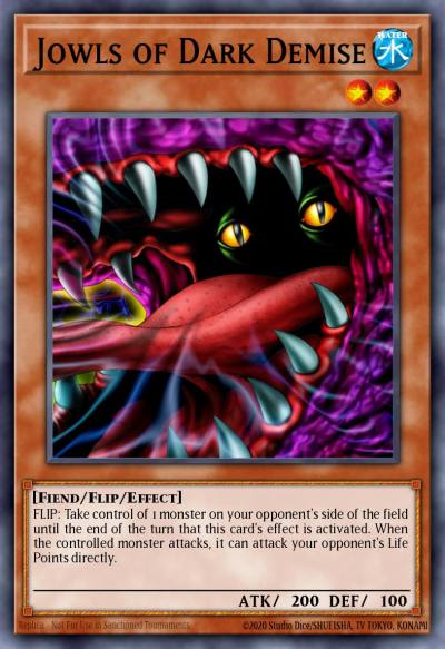 Jowls of Dark Demise Common DB2-EN212 Dark Beginning 2 Yugioh card