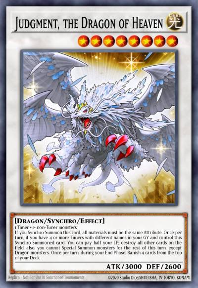Judgment the Dragon of Heaven Secret Rare BLAR-EN049 Battles of Legend Armageddon Yugioh card