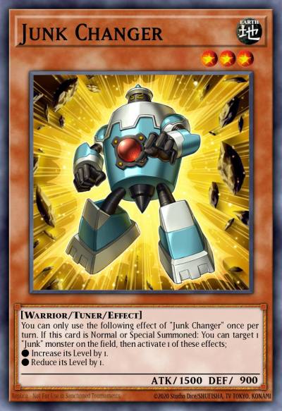 Junk Changer Gold Secret Rare PGL3-EN002 Premium Gold Infinite Gold Yugioh card