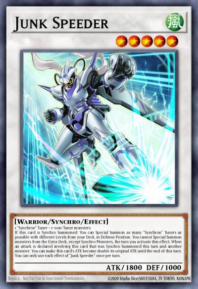 Junk Speeder Secret Rare CT15-EN002 2018 Mega-Tins Yugioh card
