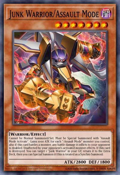 Junk Warrior/Assault Mode Super Rare BPRO-EN007 Burst Protocol Yugioh card
