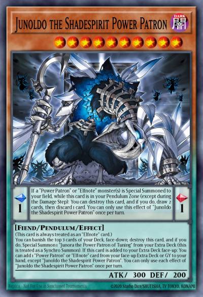 Junoldo the Shadespirit Power Patron Starlight Rare BLZD-EN013 Blazing Dominion Yugioh card