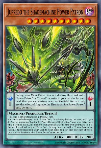 Jupredo the Shademachine Power Patron Common BLZD-EN012 Blazing Dominion Yugioh card