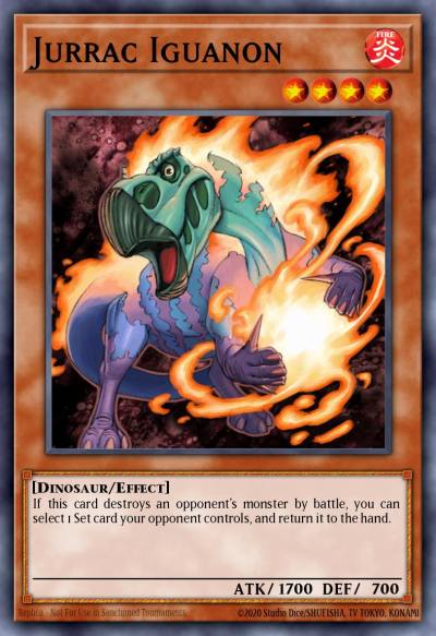 Jurrac Iguanon Duel Terminal Rare Parallel Rare DT03-EN014 Duel Terminal 3 Yugioh card