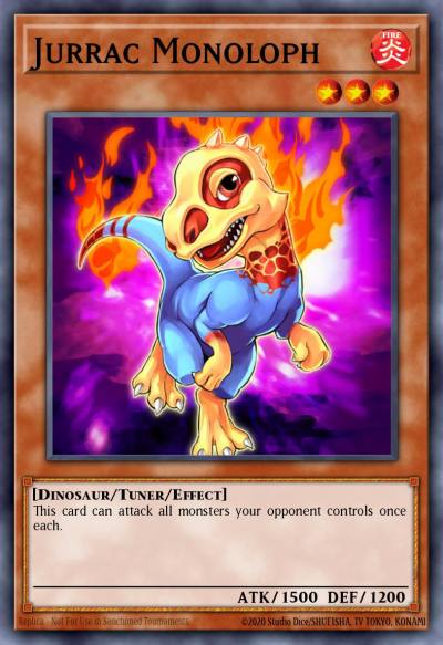 Jurrac Monoloph Duel Terminal Normal Parallel Rare DT02-EN067 Duel Terminal 2 Yugioh card