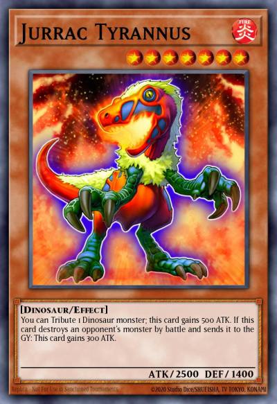 Jurrac Tyrannus Duel Terminal Super Parallel Rare DT02-EN068 Duel Terminal 2 Yugioh card