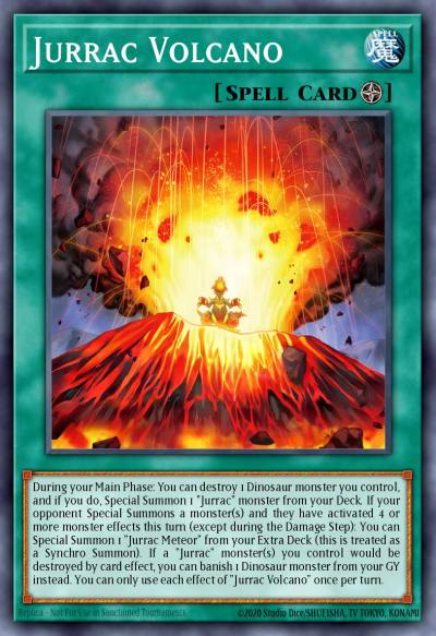 Jurrac Volcano Secret Rare BLMM-EN019 Battles of Legend Monster Mayhem Yugioh card