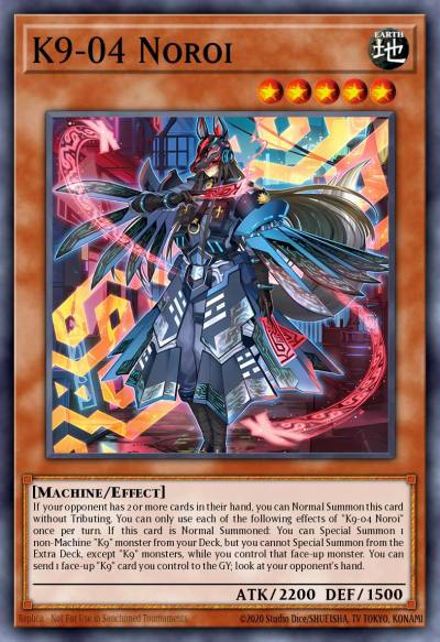 K9-04 Noroi Starlight Rare DOOD-EN025 Doom of Dimensions Yugioh card
