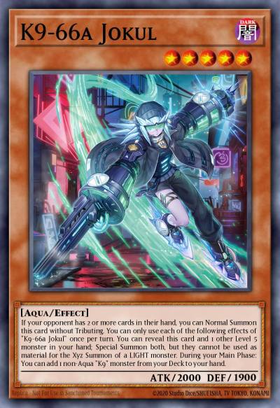 K9-66a Jokul Super Rare JUSH-EN032 Justice Hunters Yugioh card