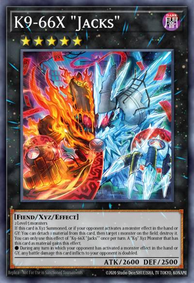 K9-66X Jacks Super Rare DOOD-EN047 Doom of Dimensions Yugioh card