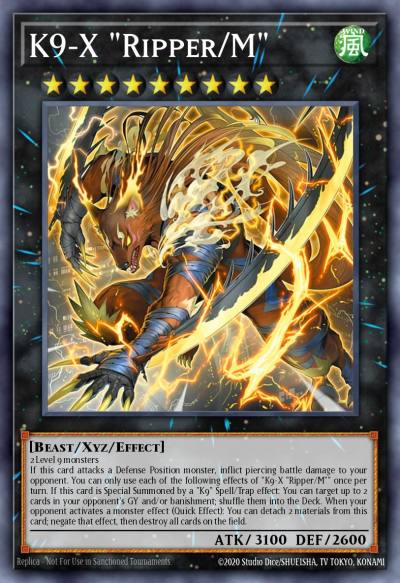 K9-X "Ripper/M" Starlight Rare BPRO-EN043 Burst Protocol Yugioh card