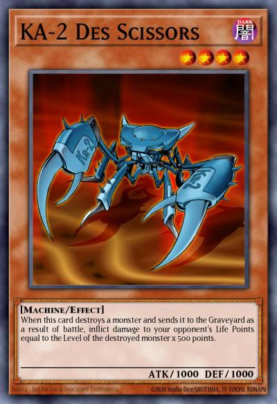 KA-2 Des Scissors Short Print AST-019 Ancient Sanctuary Yugioh card